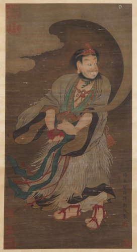 Ming Dynasty Liu Jun Figure Painting
