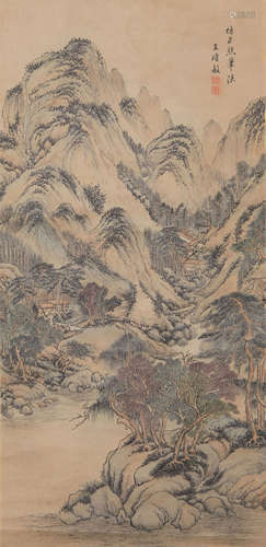 Qing Dynasty Wang Shimin Painting