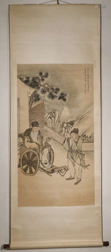 Qing Dynasty Fei Danxu Figure Painting