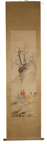 Qing Dynasty Yu Zhiding Scenery Painting