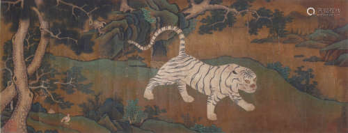 Ming Dynasty Bian Jingzhao Tiger Painting
