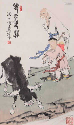 Fu Baoshi Figure Painting