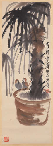 Qi Baishi Flower Bird Painting