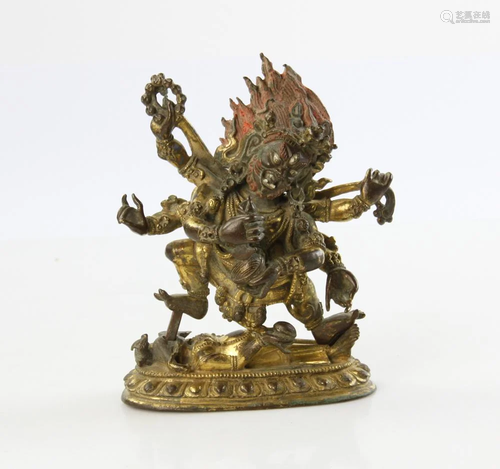 Sino Tibetan Bronze Buddha Figure