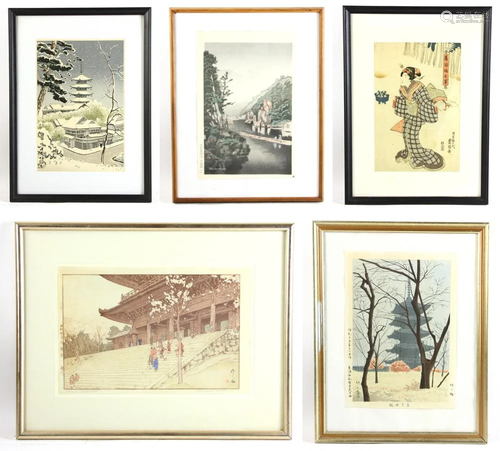 (5) Japanese Woodblock Prints