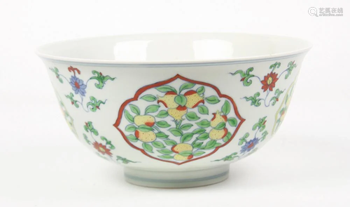 A Large Chinese Doucai Bowl