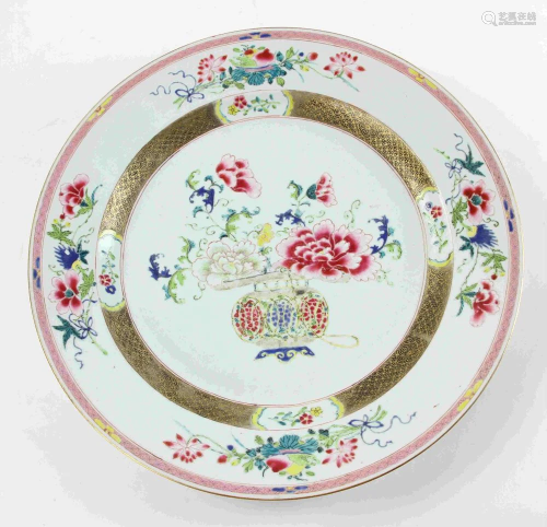Large Chinese Export Porcelain Plate
