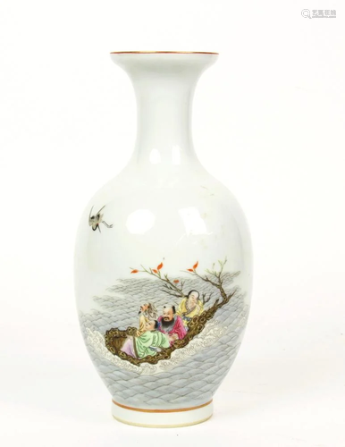 A Chinese Famille Rose Porcelain Vase