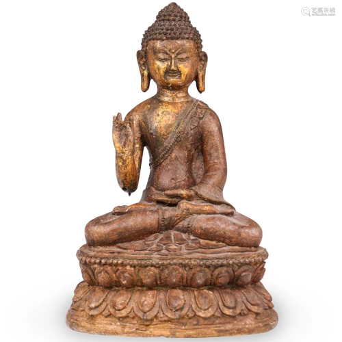 Antique Mixed-Metal Buddha