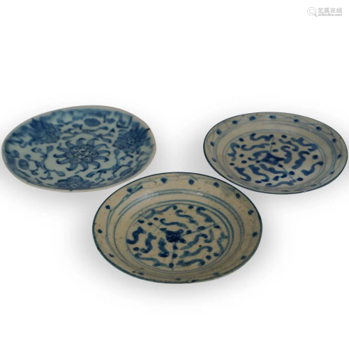 (3 Pc) Chinese Porcelain Plate CollectionÃ‚