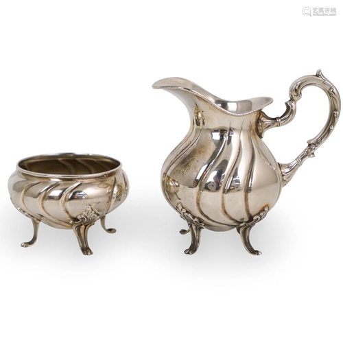 Camusso Sterling Creamer & Sugar