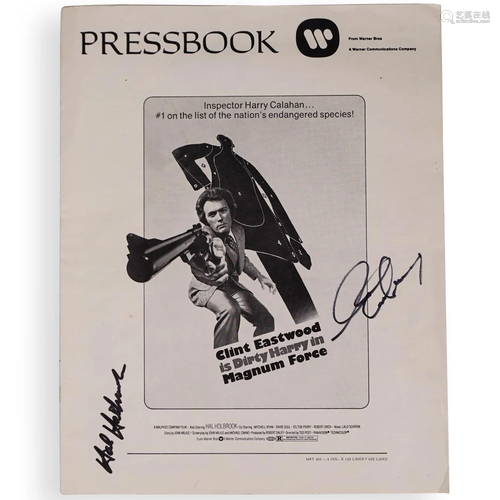 Clint Eastwood & Hal Holbrook Signed Pressbook