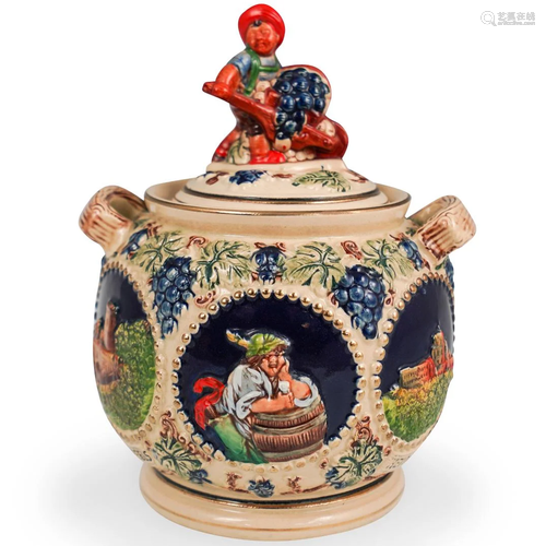 German Porcelain Biscuit Jar