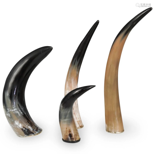 (4 Pc) Restoration Hardware Decorative Horn…