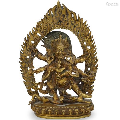 Chinese Gilt Bronze StatueÃ‚