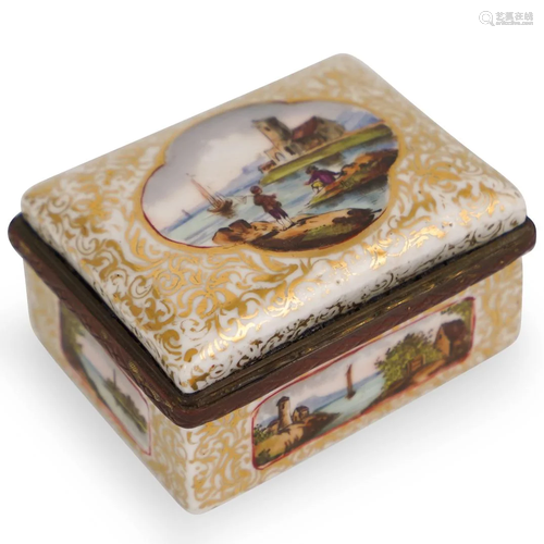 French Sevres Style Porcelain Box