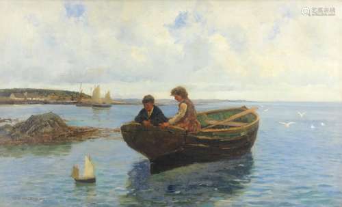 Charles Napier Hemy, RA RWS (British, 1841-1917) The toy boat