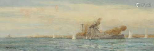 William Lionel Wyllie, R.A. (British, 1851-1931) The Dardanelles Campaign