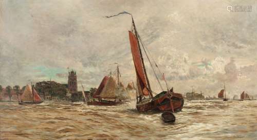 William Lionel Wyllie, R.A. (British, 1851-1931) Ebb Tide Dordrecht