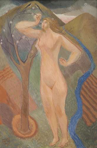 Polykleitos Rengos (Greek, 1903-1984) Spring 88.5 x 59 cm.