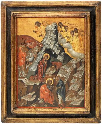 ICON OF THE NATIVITY Greece, 18th Century 42.5 x 32.2 cm.