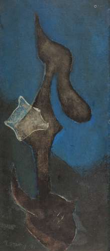 THEODOROS STAMOS (1922-1997) Aquatic forms 60.5 x 27 cm. (Painted in 1947.)