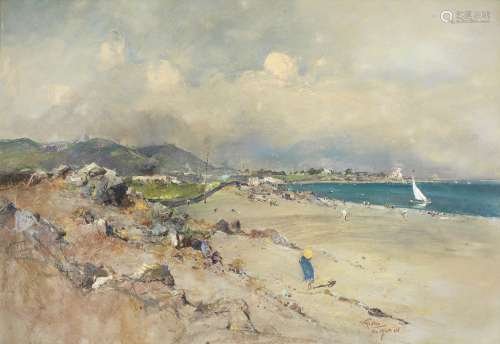 Giuseppe Casciaro (Italian, 1863-1945) Sulla spiaggia d'Ischia