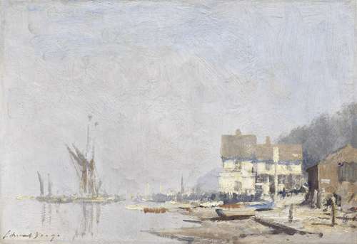 Edward Seago, RWS, RBA (British, 1910-1974) An Autumn Day, Pin Mill, Suffolk