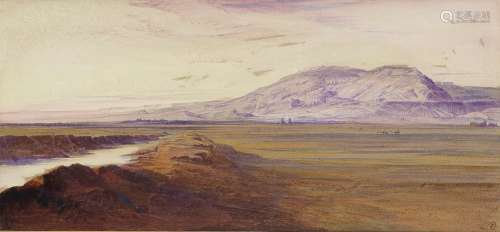 Edward Lear (British, 1812-1888) Plain of Thebes, Egypt
