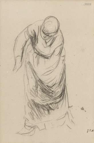 Jean-François Millet (French, 1814-1875) A study of a sower