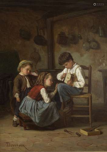 Théophile Emmanuel Duverger (French, 1821-1886) A Timely Repair