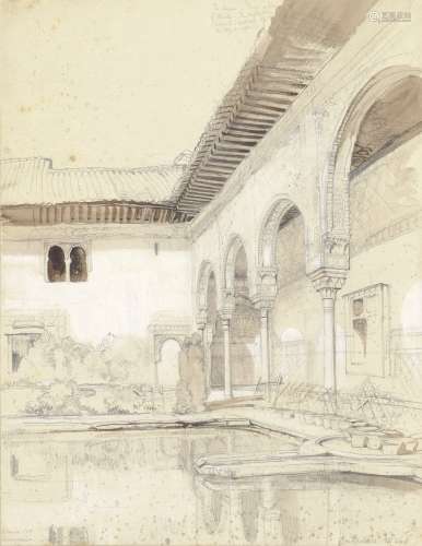 John Frederick Lewis, RA, POWS (British, 1804-1876) Patio de los Arrayanes, Alhambra