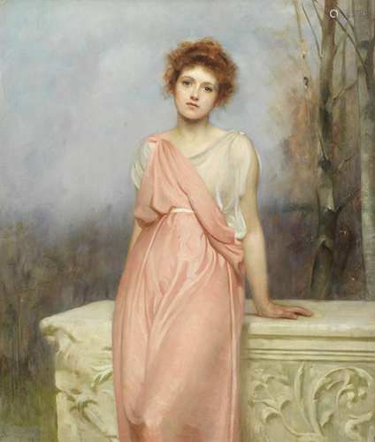 Philip Hermogenes Calderon, RA (British, 1833-1898) A Roman beauty