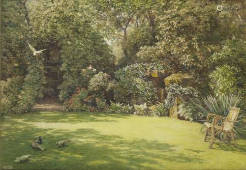 Sir Edward John Poynter, PRA, RWS (British, 1836-1919) In a Kensington Garden