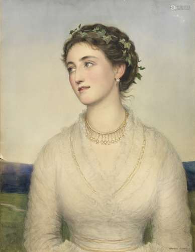 Edward Clifford (British, 1844-1907) Portrait of Constance Gwladys Robinson (née Herbert), Marchi...