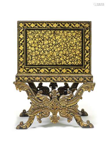 A Bareilly painted wood chest Eastern India, 19th Century(2)