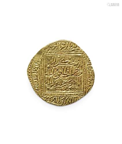 A Hafsid gold dinar from the reign of Abul al-Abbas Ahmad II (AD 1370-1394) Qafsa, Tunisia, 14th ...