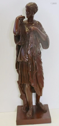 Barbidienne Foundry Signed Bronze Sculpture.