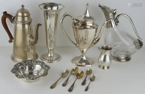 STERLING. Assorted Silver Hollow Ware Inc. C…