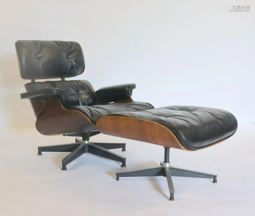 Midcentury Charles And Ray Eames Lounge Ch…