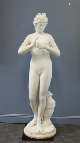 19th Century Life Size Marble Sculpture Of …