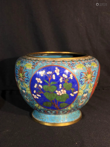 Chinese Cloisonne Bowl - Floral