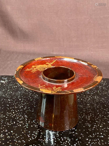 Japanese Lacquer Stand for Chawan