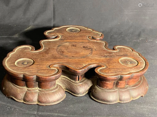 Chinese Rosewood Stand for Tripot Vessel