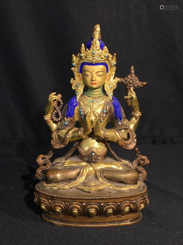 Nepalese Bronze Tara - Four Arms