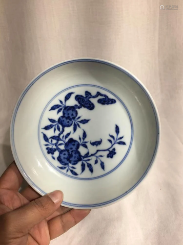 Chinese Blue White Porcelain Dish