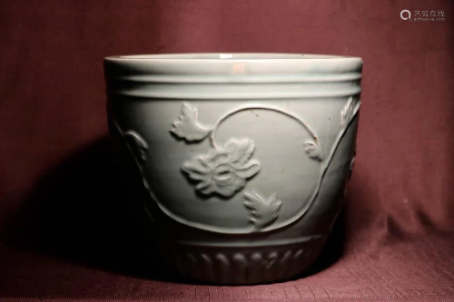 Chinese Ming Porcelain Celadon Fishbowl