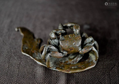 Japanese Bronze Crab with Concha Paper …