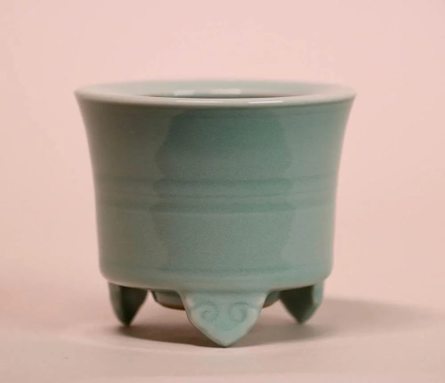 Japanese Celadon Studio Porcelain Censer - S…