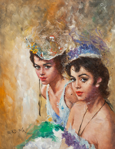 Pal Fried (Hungarian, 1893-1976) Two Women i…